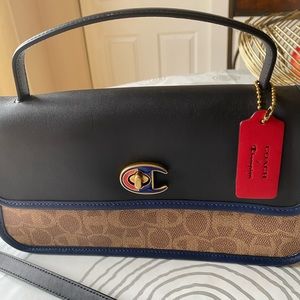 Coach champion leather crossbody bag